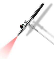 Spraying airbrush pistol