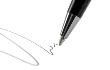 Ball pen tip closeup