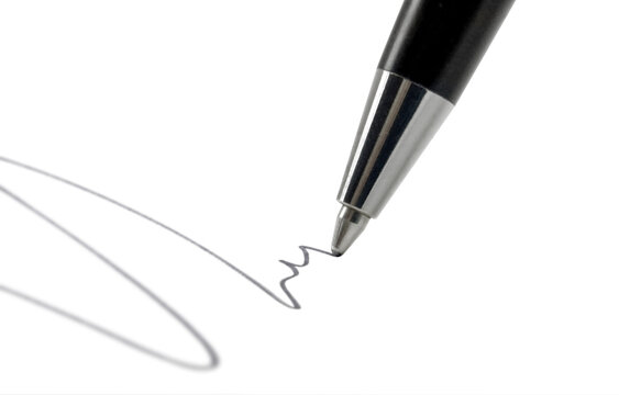 Ball pen tip closeup