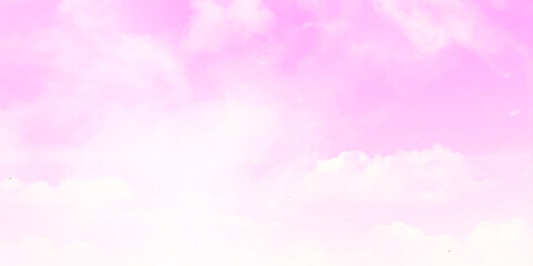 Pink sky and white cloudy