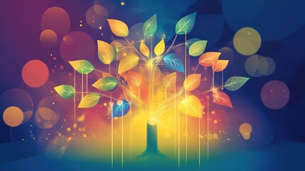 Dynamic Agile Organization Tree Illustration: Embracing Growth, Collaboration, and Innovation for Enhanced Customer Satisfaction and Success