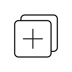 Copy icon vector. Duplicate document icon isolated on white background.