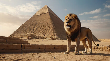 King of jungle roaring LION