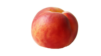 Peach with Fuzzy Skin on Clear PNG Canvas
