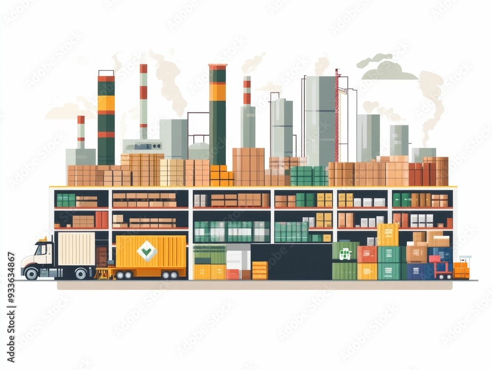 Poster of an efficient and integrated logistics and inventory control system for complex supply chain autom