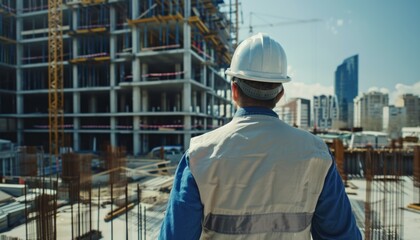 construction man and site 