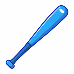 Blue baseball bat stock illustration