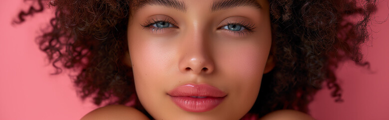 Obraz premium youth model teenager girl pouted her lips making kisses, ai technology