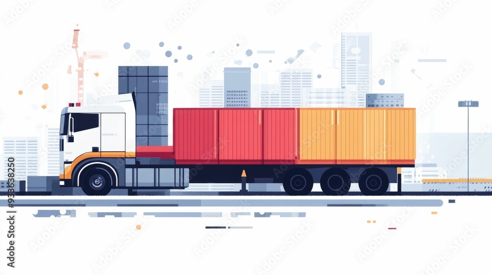 Poster optimizing global freight costs with innovative logistics solutions powered by data driven analytics
