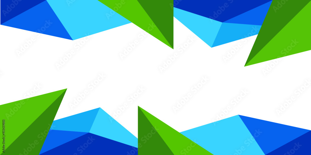Poster light blue vector geometric simple minimalistic background, which consist of triangles on white back