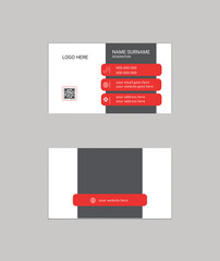 Simple creative Elegant professional  minimal minimalist  modern shape Layout double sided landscape flat corporate horizontal name visiting business card template personal creative Clean Design