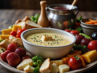 Cheese Fondue Platter