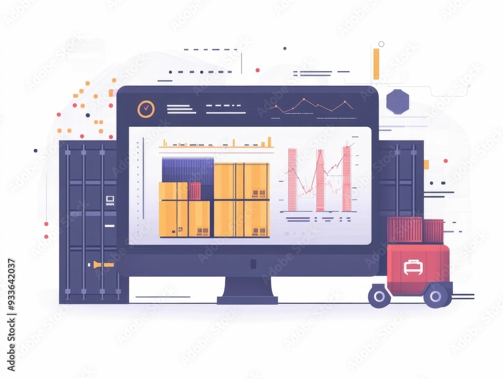 Poster shipping automation and real time data analytics for optimizing logistics processes and supply chain