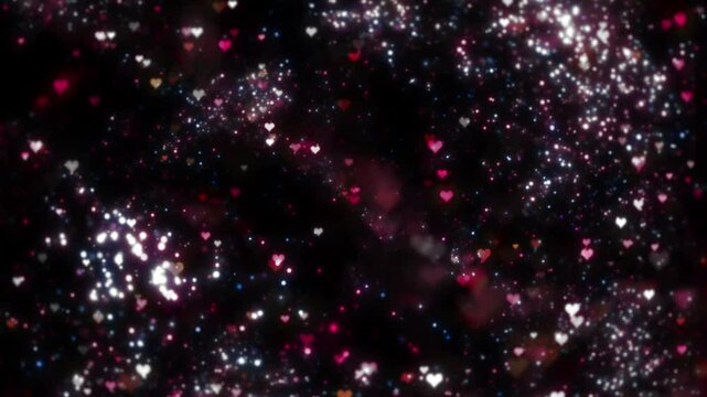 Particle Heart Down 01 Loop HD