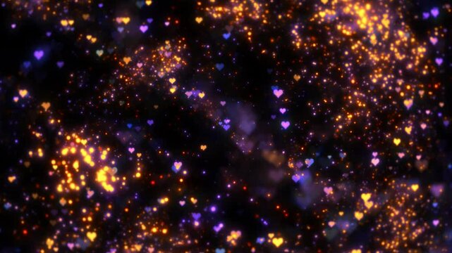 Particle Heart Down 02 Loop HD