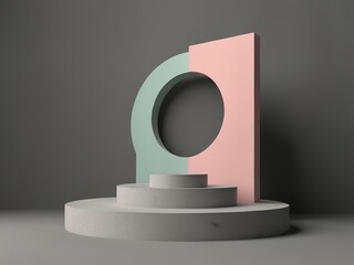 Fototapeta premium 3d rendering of podium