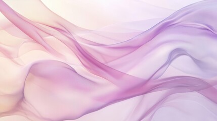 Fototapeta premium Soft flowing waves of pastel colors create serene and calming atmosphere. gentle movement evokes sense of tranquility and elegance. 
