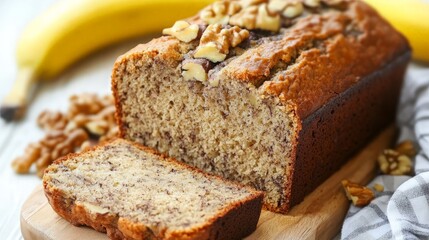 Delicious Banana Bread with Walnuts