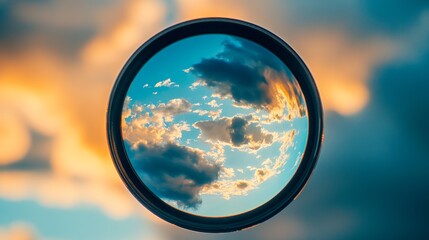 Camera lens reflection