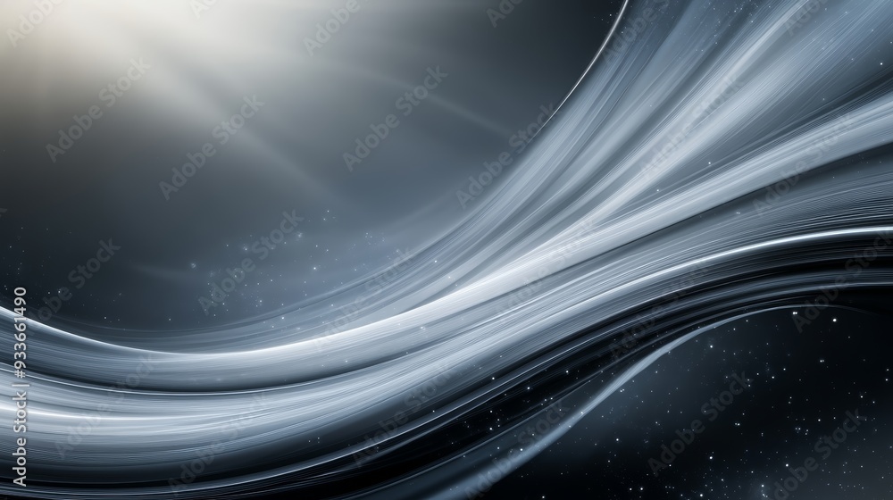 Poster a dynamic abstract background with sleek lines and a luminous effect, perfect for modern design proj