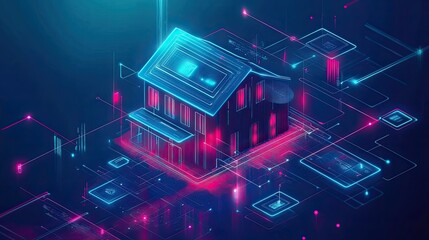 Holographic representation of a smart house connections