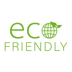 Eco friendly sign. Natural green energy Concept.