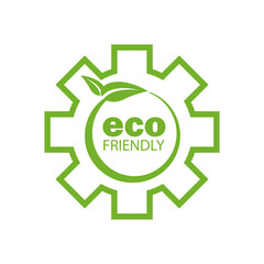 Eco friendly sign. Natural green energy Concept.