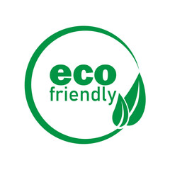 Eco friendly sign. Natural green energy Concept.