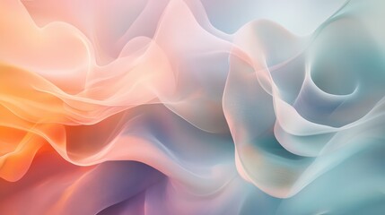 Obraz premium Abstract background with soft, flowing shapes and colors that blend into one another, representing the fluidity and drift of time.