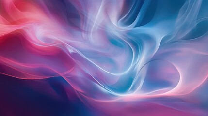 Naklejka premium Abstract art featuring swirling, translucent lines and shapes to evoke the sensation of invisible currents in a fluid medium.