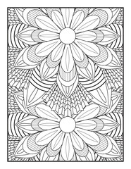 Coloring page for children and adults. Mandala Coloring Book For Adult. Mandala Coloring Book. Mandala Coloring Pages. Seamless vector pattern. Black and white linear drawing.