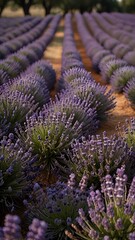 lavender field in region