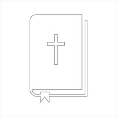 Bible icon on a white background.