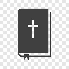 Fototapeta premium Bible icon on a white background.