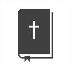 Obraz premium Bible icon on a white background.