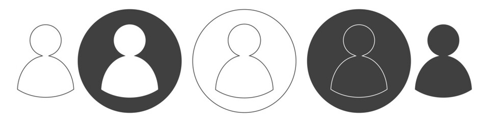 group of people icon on white background