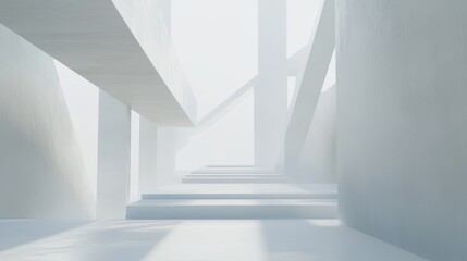 Obraz premium The lines are simple and smooth, suitable for the advertising background of high-end brands or technology products, conveying a clean, refined and avant-garde brand image.