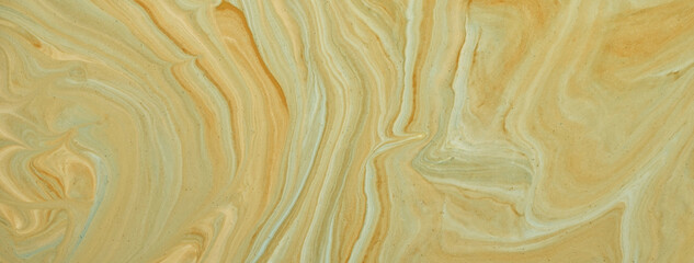 Abstract fluid art background beige and brown colors. Liquid marble. Acrylic painting with sand gradient