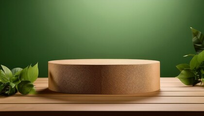 A podium made from recycled materials such as cardboard, or repurposed wood, emphasizing sustainability ,perfect for eco-friendly presentations, green conferences, or environmental awards