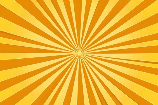 Sunny yellow sunburst rays vector illustration for summer design
