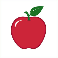 Apple fruit vector. Apples split in half. Healthy fruit Apple fruit on withe background.