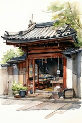 the AI Image Generator, , Ancient japanese architecture