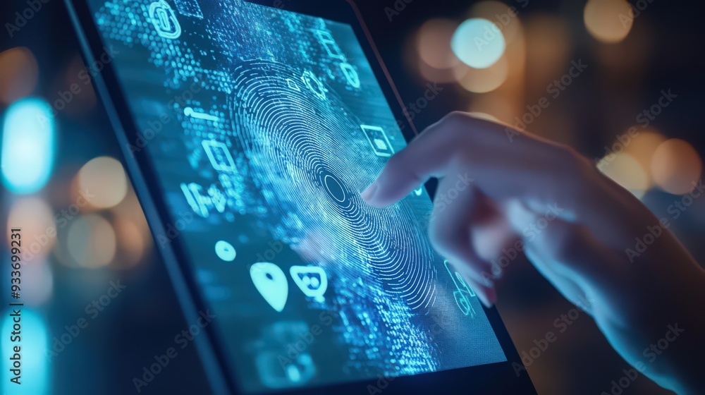 Aufkleber explore how biometric authentication on digital tablets enhances data protection and strengthens cyb