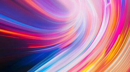 Fototapeta premium Abstract background with swirling colorful light streaks.