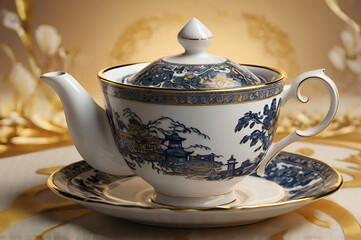 teapot and cup