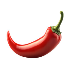 Vibrant Paprika Chili Pepper on Plain White background transparent png 