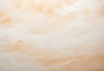 Fototapeta premium The beige walls with patterns, uneven colors and visible brush marks create a rustic feel.