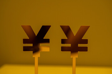 Obraz premium Symbols for Renminbi and Japanese Yen