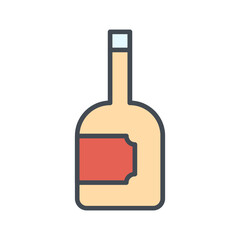 Wine Bottle Vector Icon