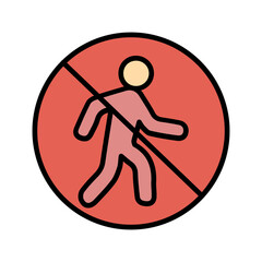 No Entry Sign Vector Icon